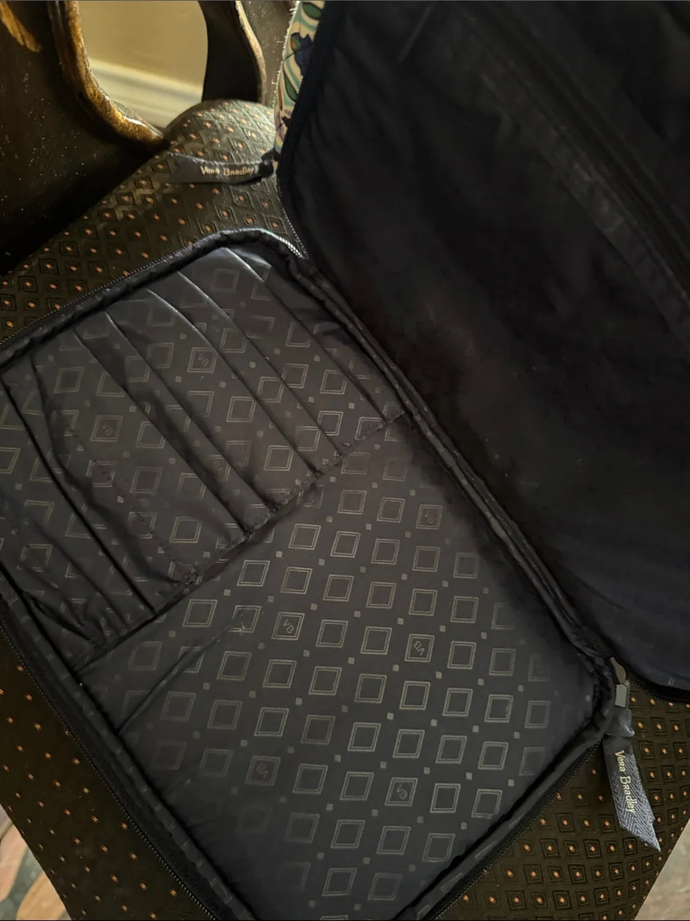 Vera Bradley 2 piece makeup case